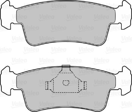 Valeo 598532 - Kit de plaquettes de frein, frein à disque cwaw.fr