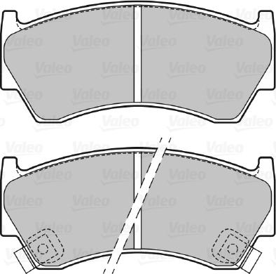 Valeo 598697 - Kit de plaquettes de frein, frein à disque cwaw.fr