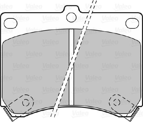 Valeo 598646 - Kit de plaquettes de frein, frein à disque cwaw.fr