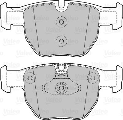 Valeo 598658 - Kit de plaquettes de frein, frein à disque cwaw.fr