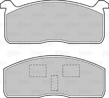 Valeo 598614 - Kit de plaquettes de frein, frein à disque cwaw.fr