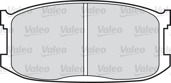 Valeo 598612 - Kit de plaquettes de frein, frein à disque cwaw.fr