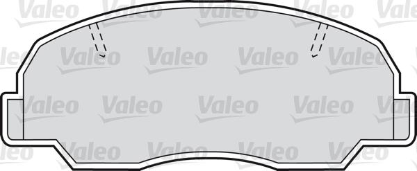 Valeo 598685 - Kit de plaquettes de frein, frein à disque cwaw.fr