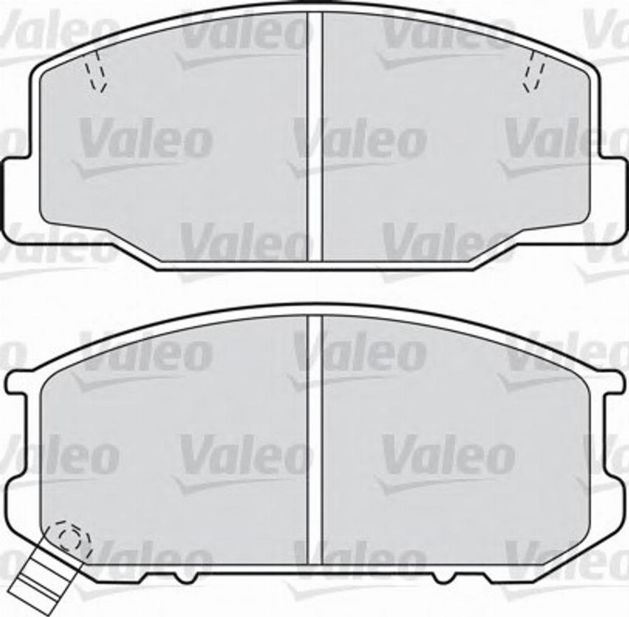 Valeo 598686 - Kit de plaquettes de frein, frein à disque cwaw.fr