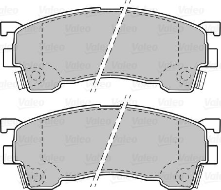 Valeo 598629 - Kit de plaquettes de frein, frein à disque cwaw.fr