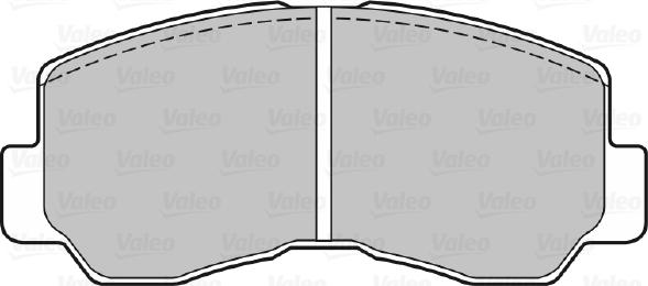 Valeo 598620 - Kit de plaquettes de frein, frein à disque cwaw.fr