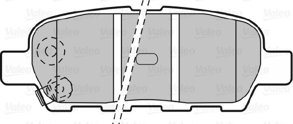 Valeo 598672 - Kit de plaquettes de frein, frein à disque cwaw.fr