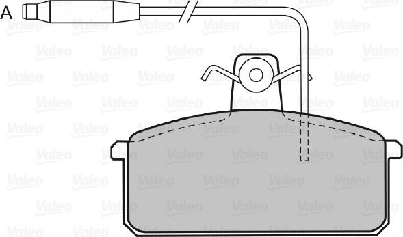 Valeo 598093 - Kit de plaquettes de frein, frein à disque cwaw.fr