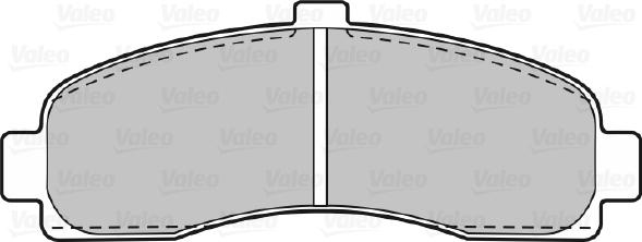 Valeo 598014 - Kit de plaquettes de frein, frein à disque cwaw.fr