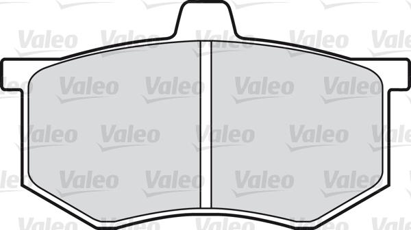 Valeo 598089 - Kit de plaquettes de frein, frein à disque cwaw.fr