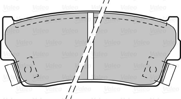 Valeo 598023 - Kit de plaquettes de frein, frein à disque cwaw.fr