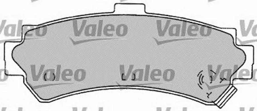 Valeo 598072 - Kit de plaquettes de frein, frein à disque cwaw.fr