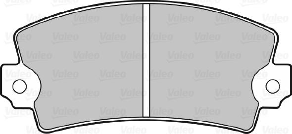 Valeo 598077 - Kit de plaquettes de frein, frein à disque cwaw.fr