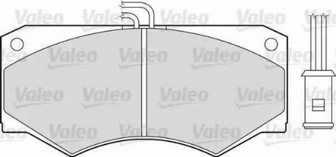 Valeo 598140 - Kit de plaquettes de frein, frein à disque cwaw.fr