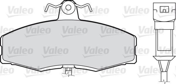 Valeo 598169 - Kit de plaquettes de frein, frein à disque cwaw.fr