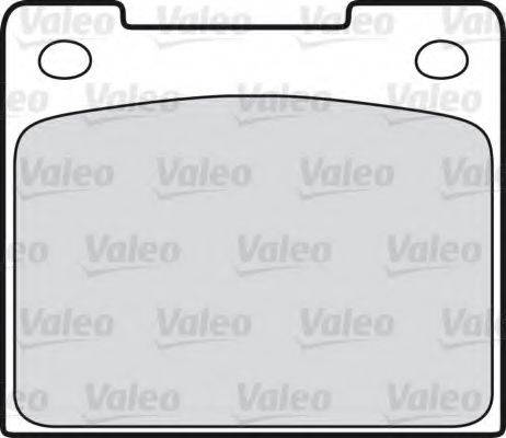 Valeo 598164 - Kit de plaquettes de frein, frein à disque cwaw.fr