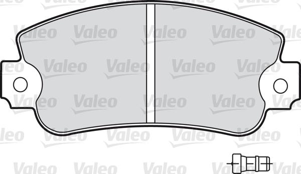 Valeo 598160 - Kit de plaquettes de frein, frein à disque cwaw.fr