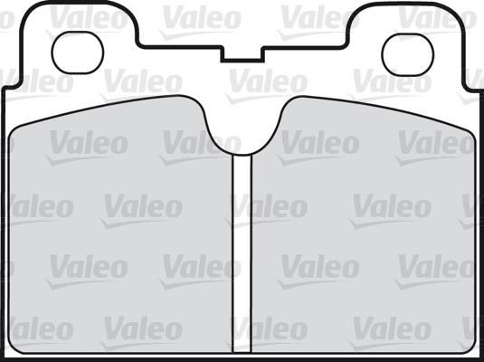 Valeo 598163 - Kit de plaquettes de frein, frein à disque cwaw.fr