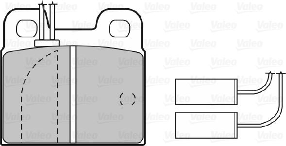 Valeo 598114 - Kit de plaquettes de frein, frein à disque cwaw.fr