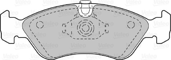 Valeo 598184 - Kit de plaquettes de frein, frein à disque cwaw.fr