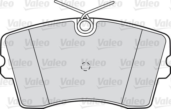 Valeo 598186 - Kit de plaquettes de frein, frein à disque cwaw.fr