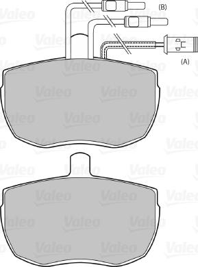 Valeo 598132 - Kit de plaquettes de frein, frein à disque cwaw.fr