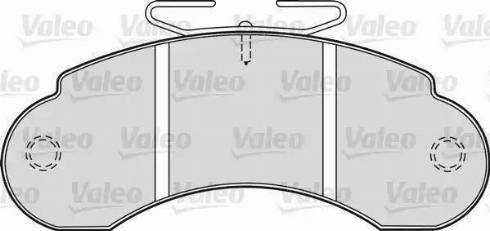 Valeo 598137 - Kit de plaquettes de frein, frein à disque cwaw.fr