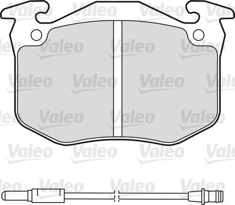 Valeo 598175 - Kit de plaquettes de frein, frein à disque cwaw.fr