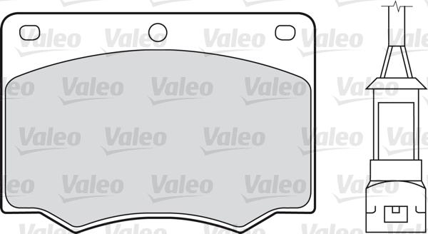 Valeo 598170 - Kit de plaquettes de frein, frein à disque cwaw.fr