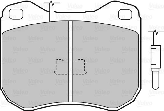 Valeo 598178 - Kit de plaquettes de frein, frein à disque cwaw.fr