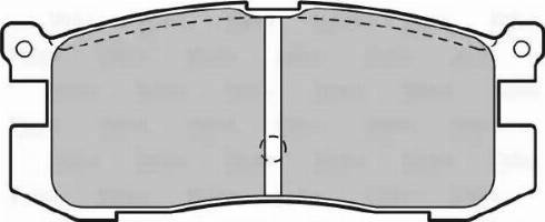 Valeo 598846 - Kit de plaquettes de frein, frein à disque cwaw.fr