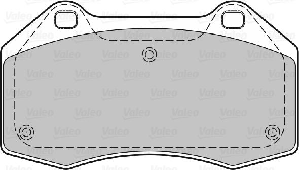 Valeo 598861 - Kit de plaquettes de frein, frein à disque cwaw.fr