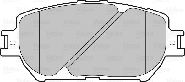 Valeo 598862 - Kit de plaquettes de frein, frein à disque cwaw.fr