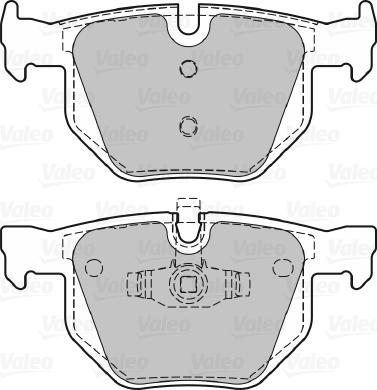 Valeo 598885 - Kit de plaquettes de frein, frein à disque cwaw.fr