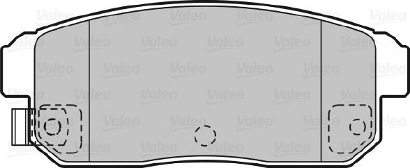 Valeo 598831 - Kit de plaquettes de frein, frein à disque cwaw.fr