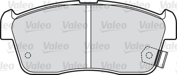 Valeo 598832 - Kit de plaquettes de frein, frein à disque cwaw.fr