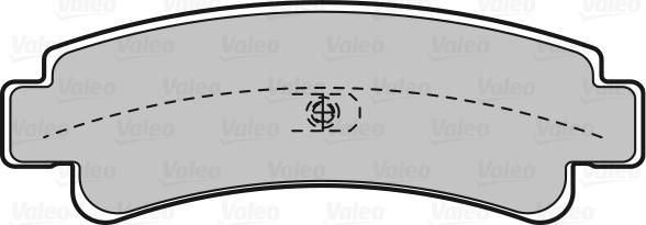 Valeo 598826 - Kit de plaquettes de frein, frein à disque cwaw.fr