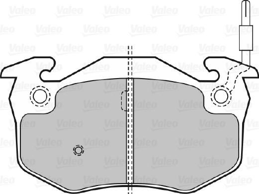 Valeo 598396 - Kit de plaquettes de frein, frein à disque cwaw.fr