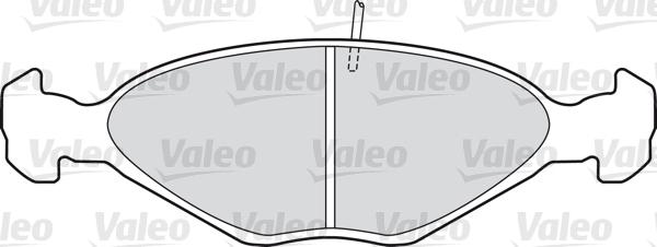 Valeo 598390 - Kit de plaquettes de frein, frein à disque cwaw.fr