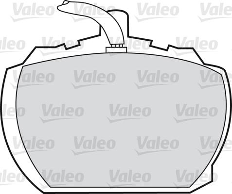 Valeo 598391 - Kit de plaquettes de frein, frein à disque cwaw.fr