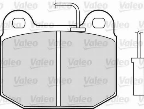 Valeo 598349 - Kit de plaquettes de frein, frein à disque cwaw.fr