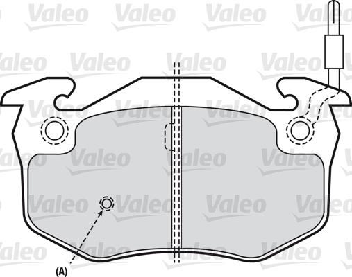 Valeo 598346 - Kit de plaquettes de frein, frein à disque cwaw.fr