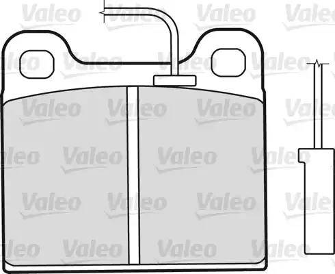 Valeo 598350 - Kit de plaquettes de frein, frein à disque cwaw.fr