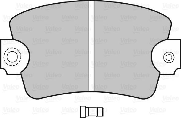 Valeo 598366 - Kit de plaquettes de frein, frein à disque cwaw.fr