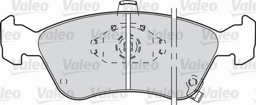 Valeo 598307 - Kit de plaquettes de frein, frein à disque cwaw.fr