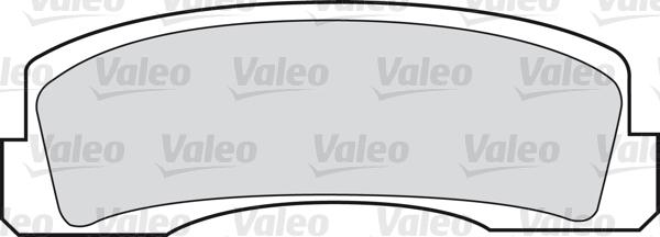 Valeo 598389 - Kit de plaquettes de frein, frein à disque cwaw.fr