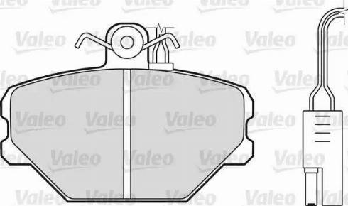 Valeo 598336 - Kit de plaquettes de frein, frein à disque cwaw.fr