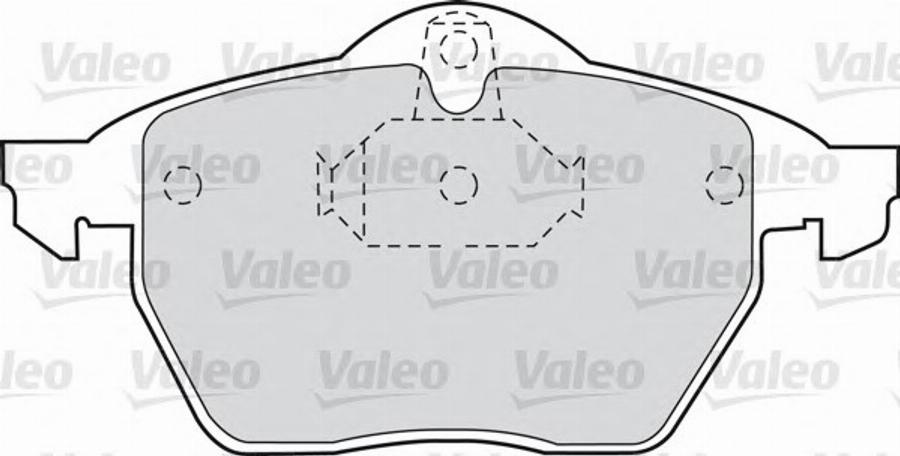 Valeo 598321 - Kit de plaquettes de frein, frein à disque cwaw.fr