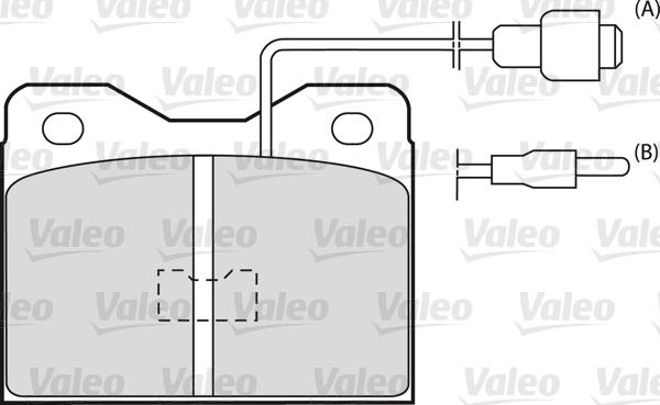 Valeo 598375 - Kit de plaquettes de frein, frein à disque cwaw.fr