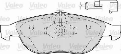 Valeo 598297 - Kit de plaquettes de frein, frein à disque cwaw.fr